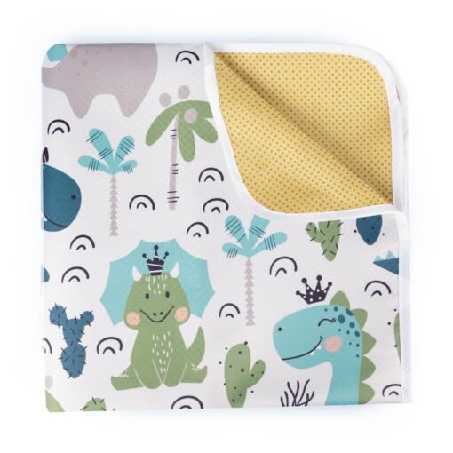 Baby Splat Floor Mat for Under High Chair - Dinosaur Print - Image 6